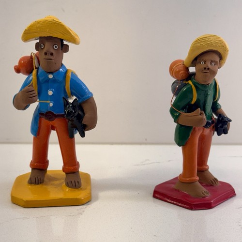Vintage brazilian clay folk - vintage,