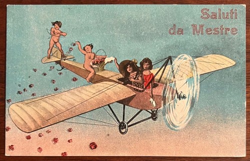 Cartolina epoca mestre - cartolina, d'