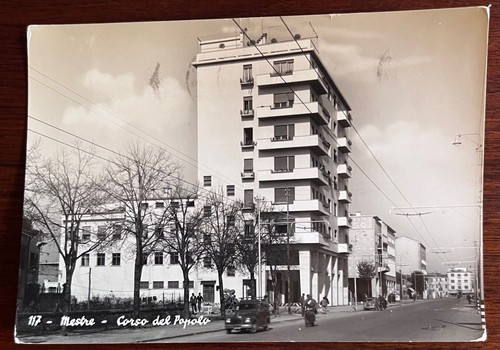 Cartolina epoca mestre - cartolina, d'
