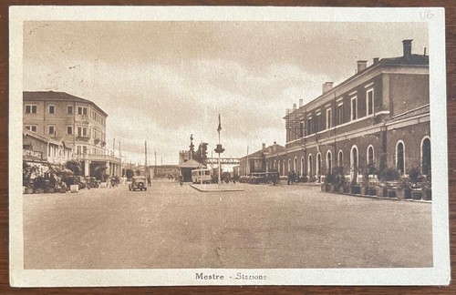 Cartolina epoca mestre - d', (ve)
