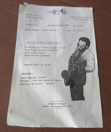Jazz sam rivers sax poster - jazz,